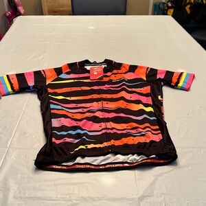 Colorful Striped women’s Cycling Jersey